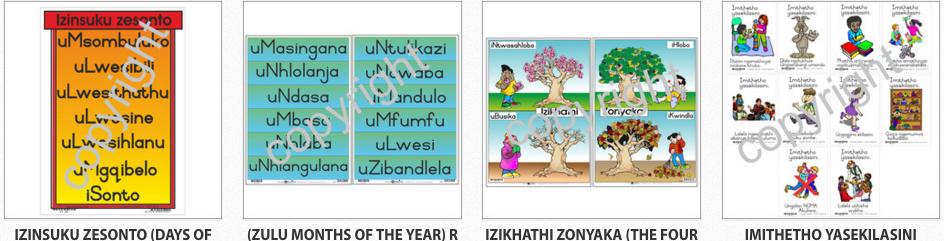 isiZulu classroom posters